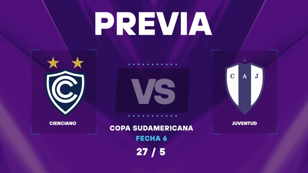 Cienciano vs Juventud | 27 de mayo de 2026 | Conmebol sudamericana | 17:00