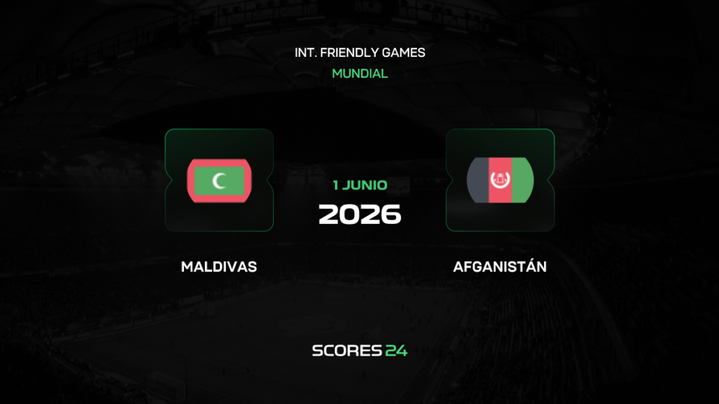 Maldivas vs Afganistán | 01 de Junio de 2026 | Amistosos selecciones | 11:00