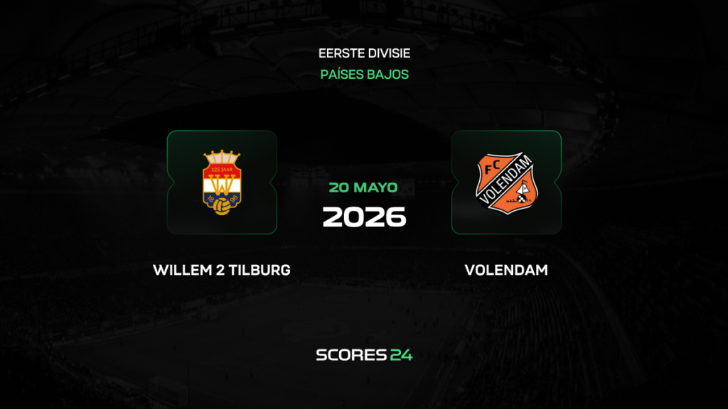 Willem II vs FC Volendam | 20 de mayo de 2026 | Eredivisie – play offs ascenso | 11:45