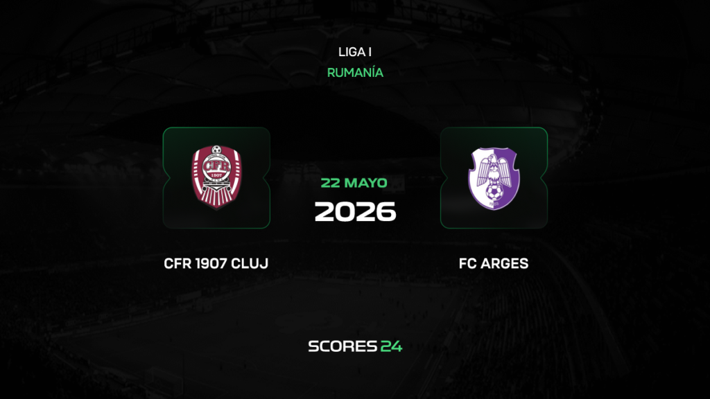 CFR Cluj vs FC Arges | 22 de mayo de 2026 | Liga rumana | 12:30