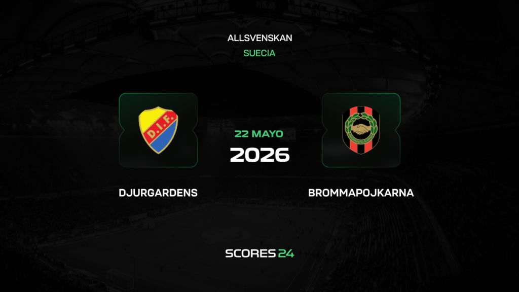 Djurgårdens IF vs Brommapojkarna | 22 de mayo de 2026 | Liga sueca | 12:00
