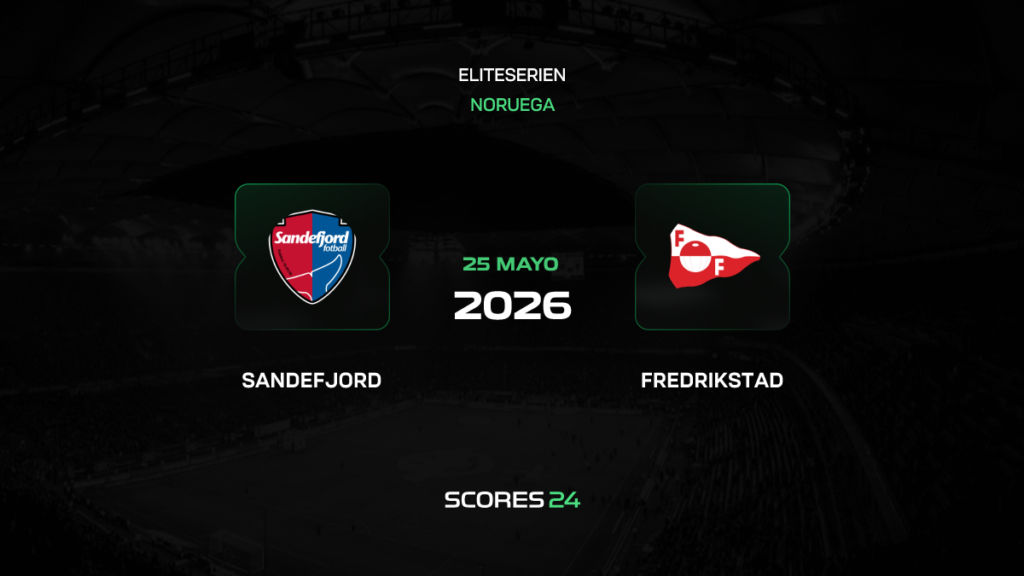 Sandefjord vs Fredrikstad | 25 de mayo de 2026 | Liga noruega | 12:15