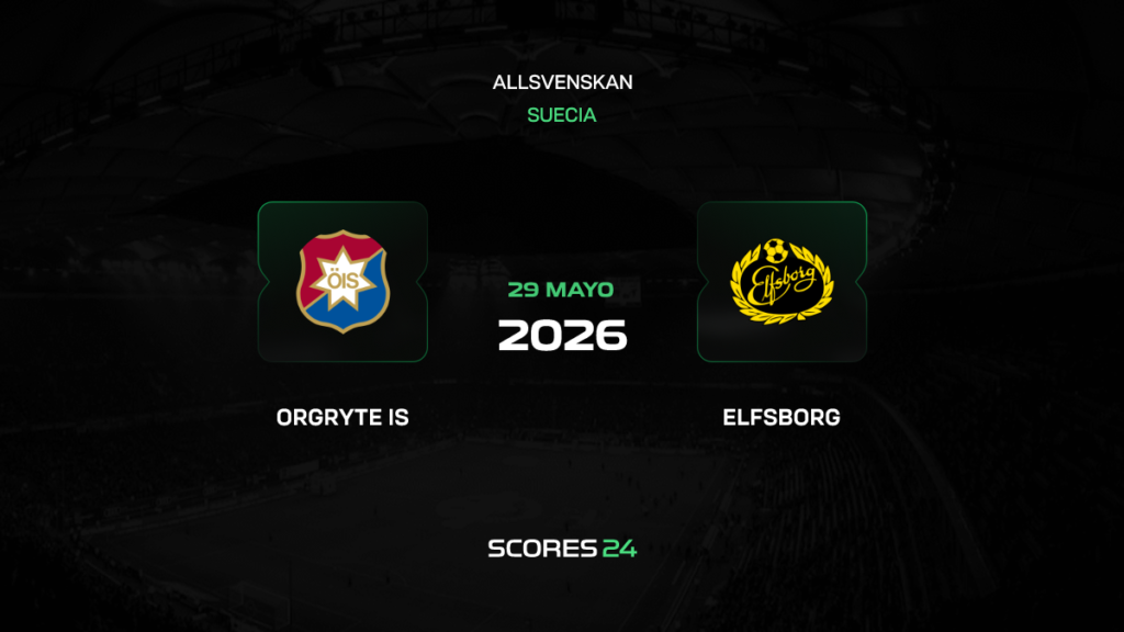 Örgryte vs IF Elfsborg | 29 de mayo de 2026 | Liga sueca | 12:00