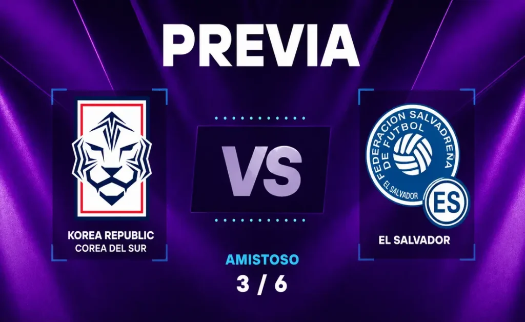 Corea del Sur vs El Salvador | 03 de Junio de 2026 | Amistosos selecciones top | 20:00