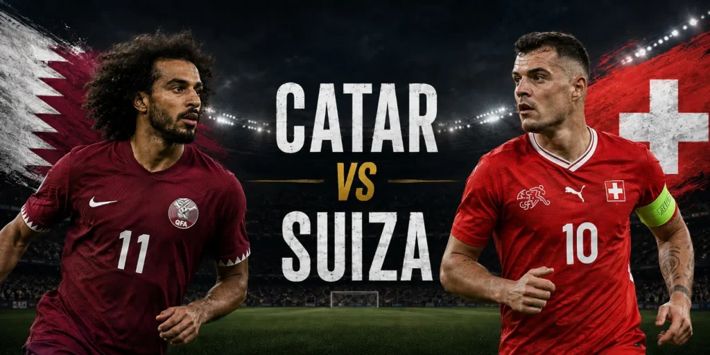 Catar vs Suiza | 13 de Junio de 2026 | Mundial | 14:00