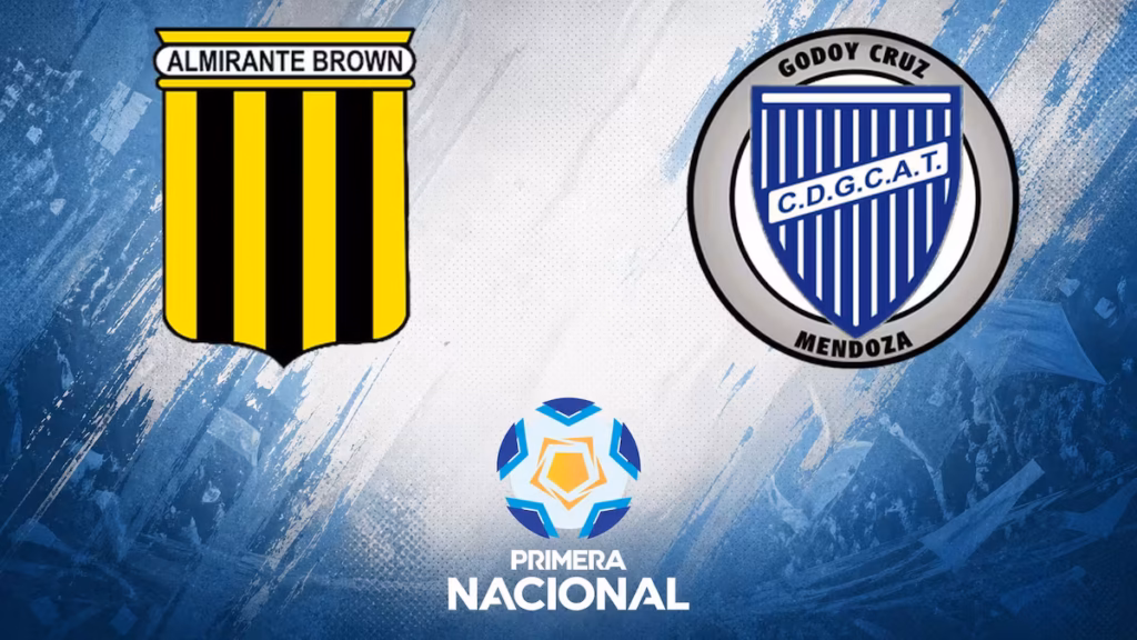 Almirante Brown vs Godoy Cruz | 14 de Junio de 2026 | Primera nacional | 12:30
