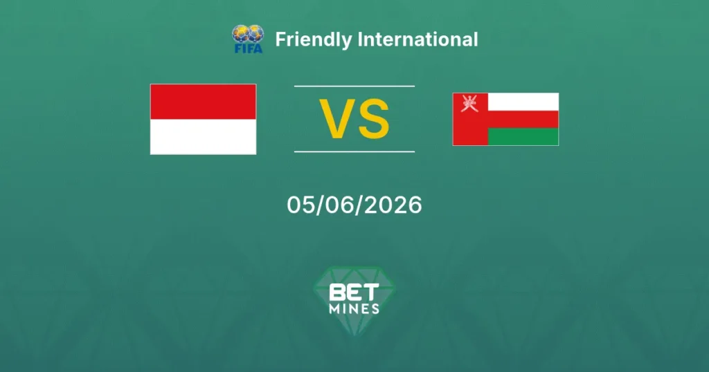 Indonesia vs Omán | 05 de Junio de 2026 | Amistosos selecciones | 08:00