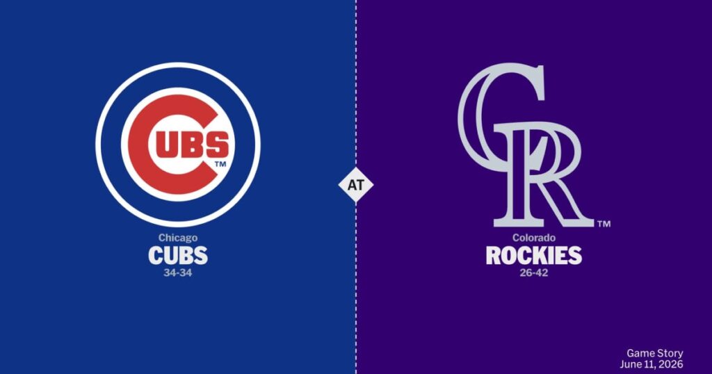 Colorado Rockies vs Chicago Cubs — Miércoles 17/06/2026 | 19:05