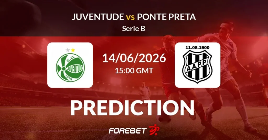 EC Juventude vs Ponte Preta | 14 de Junio de 2026 | Serie b | 09:00