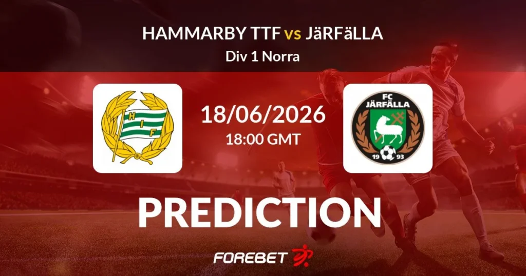 Hammarby TFF vs FC Järfälla | 18 de Junio de 2026 | Tercera suecia | 12:00