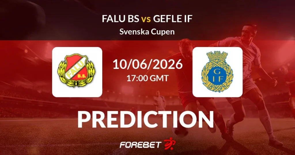 Falu BS vs Gefle | 10 de Junio de 2026 | Copa suecia | 11:00