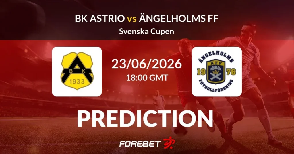 Astrio vs Ängelholm | 23 de Junio de 2026 | Copa suecia | 12:00