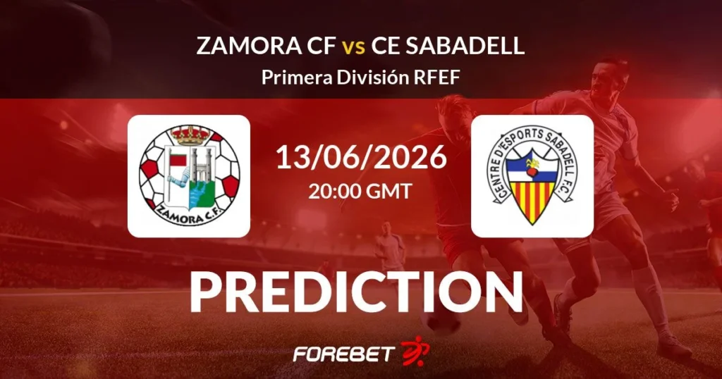Zamora CF vs CE Sabadell | 13 de Junio de 2026 | Primera federación – play offs ascenso | 14:00