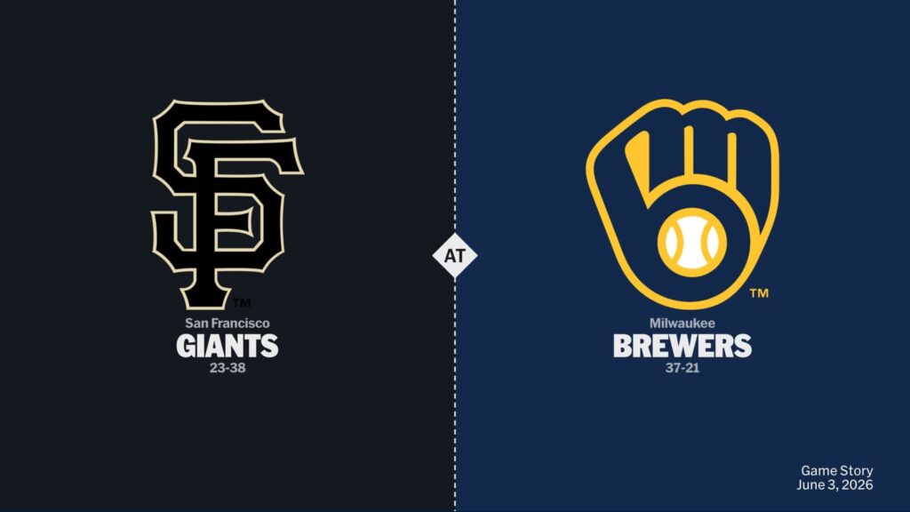 San Francisco Giants vs Milwaukee Brewers — 13:10