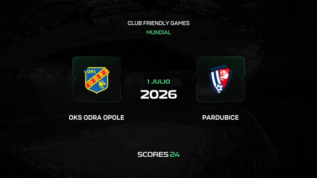 Odra Opole vs Pardubice | 01 de Julio de 2026 | Partidos amistosos | 04:00