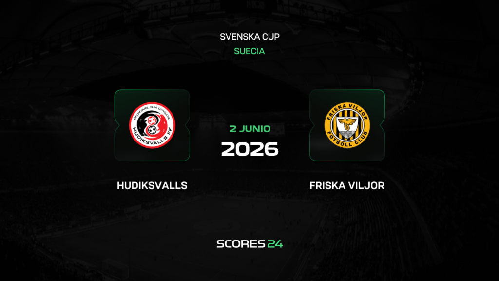 Hudiksvall vs Friska Viljor | 02 de Junio de 2026 | Copa suecia | 12:00