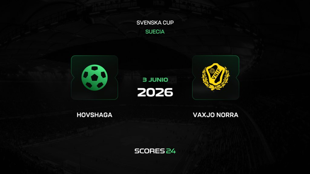 Hovshaga AIF vs Vaxjo Norra | 03 de Junio de 2026 | Copa suecia | 12:00