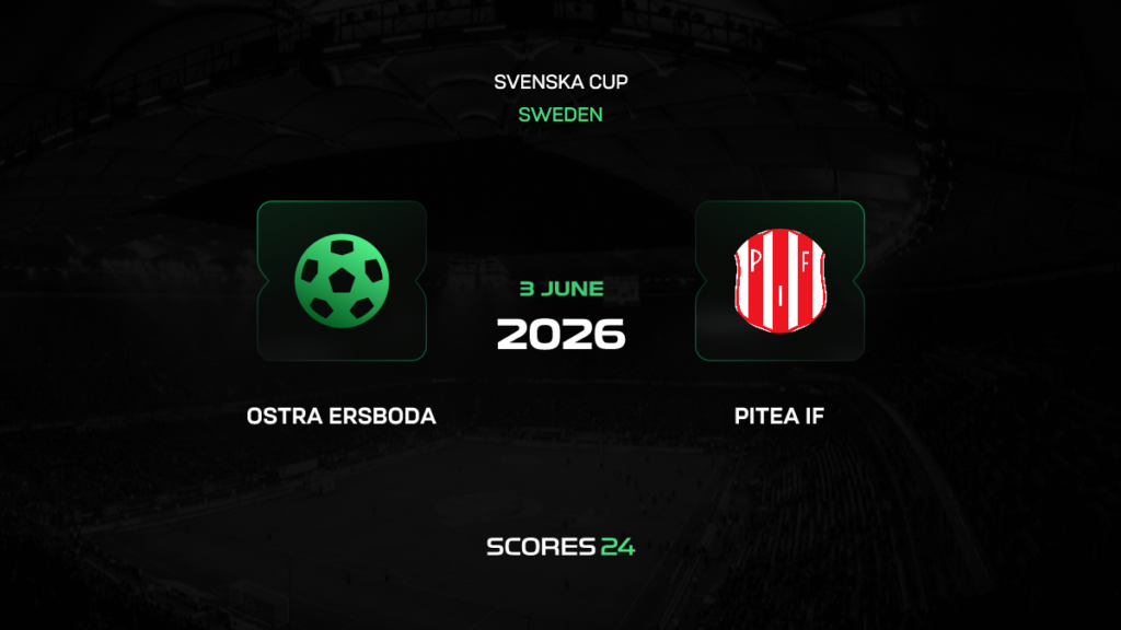 Ostra Ersboda vs Piteå | 03 de Junio de 2026 | Copa suecia | 12:00