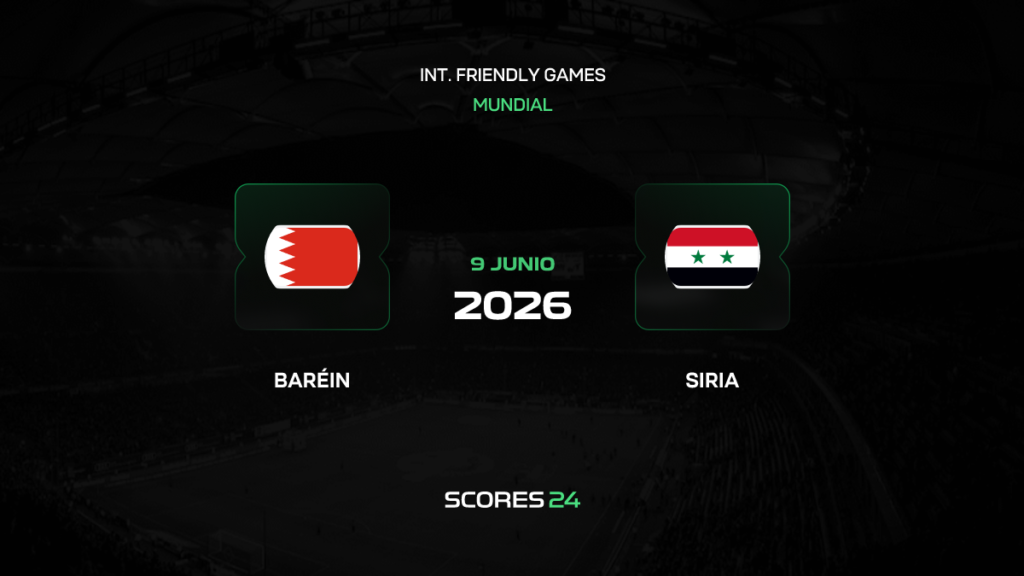 Baréin vs Siria | 09 de Junio de 2026 | Amistosos selecciones | 09:00