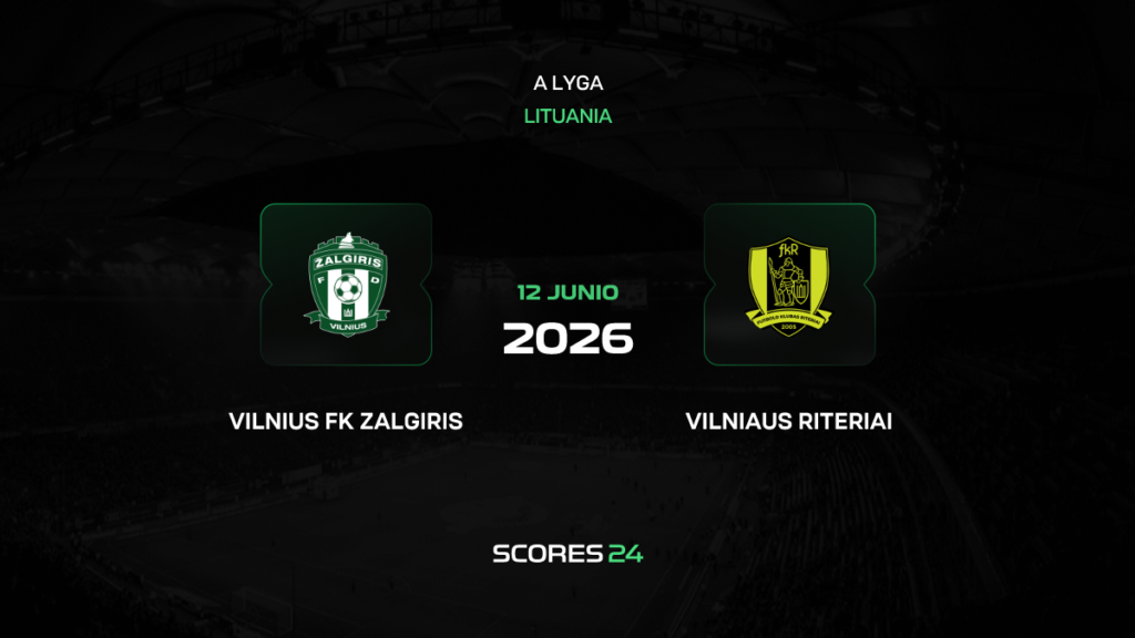 Zalgiris Vilnius vs FK Riteriai | 12 de Junio de 2026 | Liga lituania | 12:00