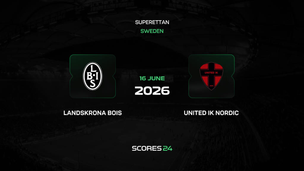Landskrona BoIS vs United IK Nordic | 16 de Junio de 2026 | Segunda suecia | 12:00