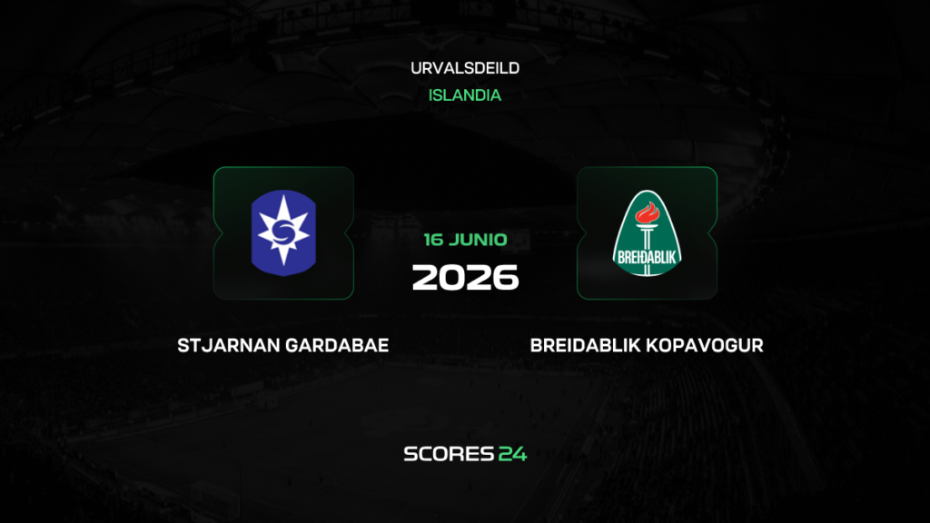 Stjarnan vs Breidablik | 16 de Junio de 2026 | Liga islandia | 14:15