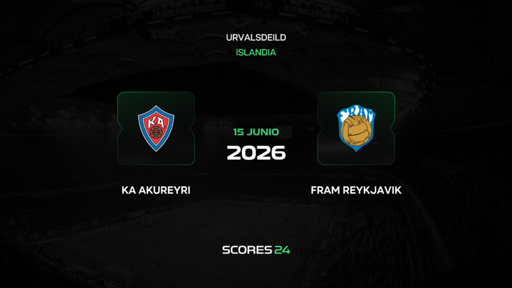 KA Akureyri vs Fram | 15 de Junio de 2026 | Liga islandia | 13:00