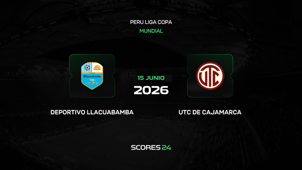Deportivo Llacuabamba vs UTC Cajamarca | 15 de Junio de 2026 | Copa de la liga perú | 13:00