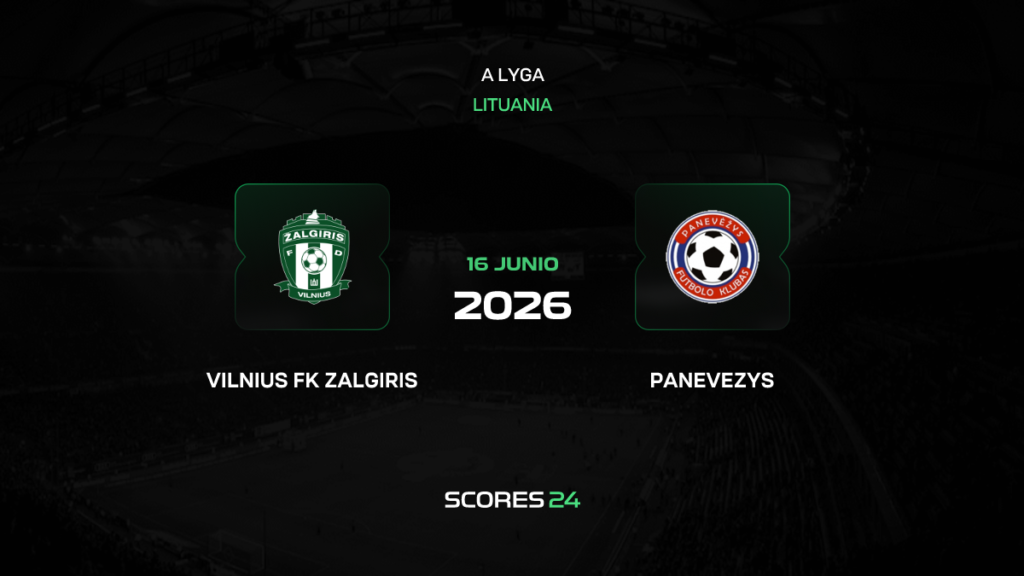 Zalgiris Vilnius vs FK Panevėžys | 16 de Junio de 2026 | Liga lituania | 11:30