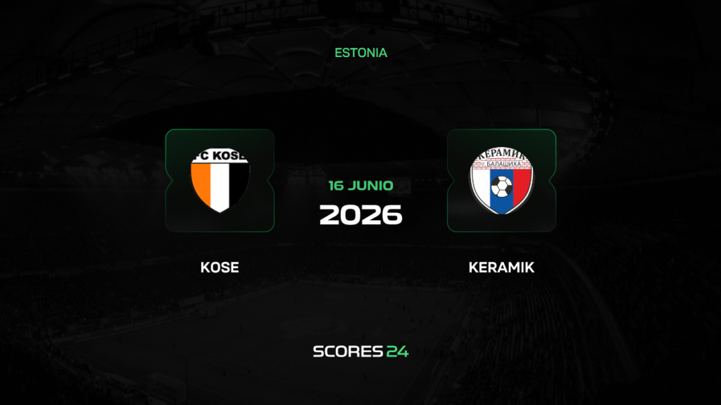 Kose vs FC Kummik | 16 de Junio de 2026 | Copa estonia | 11:00