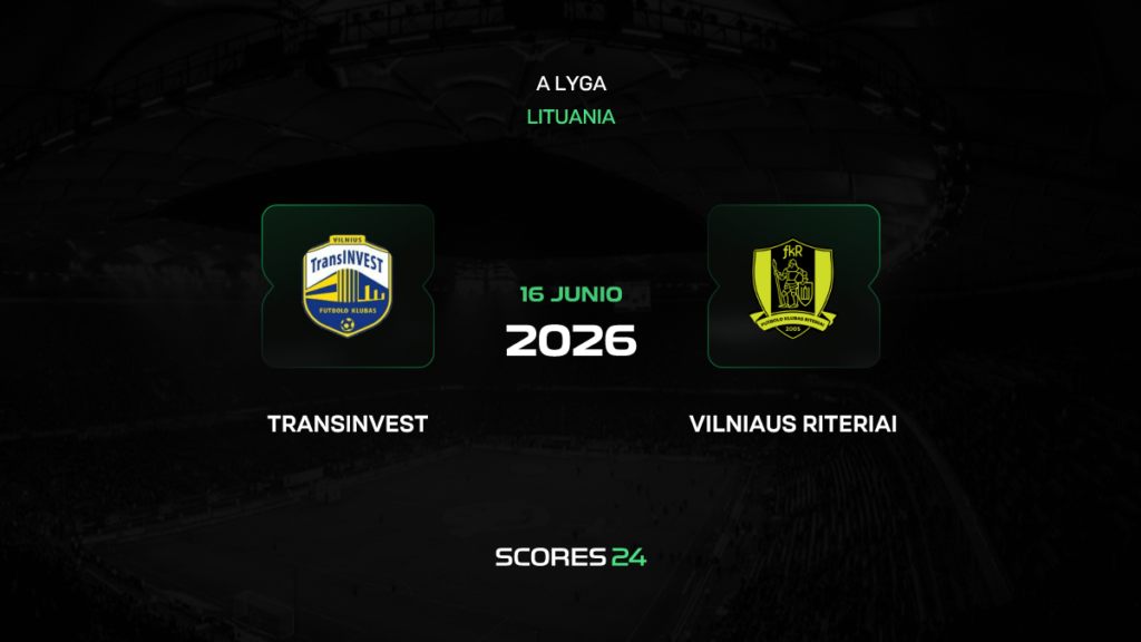 FK TransINVEST vs FK Riteriai | 16 de Junio de 2026 | Liga lituania | 10:00