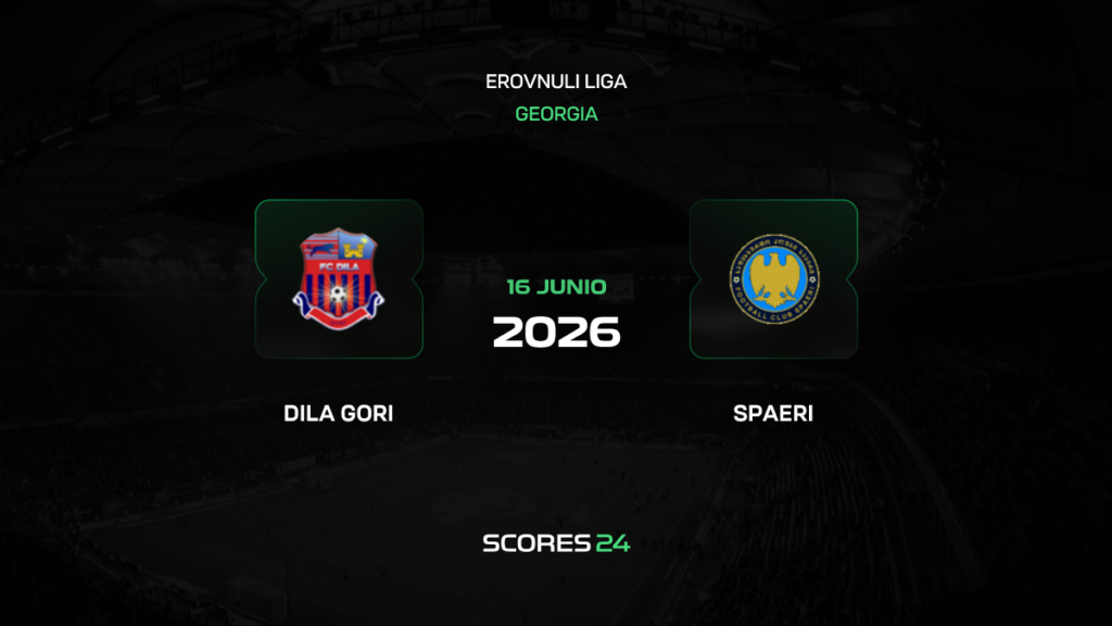 Dila Gori vs Spaeri | 16 de Junio de 2026 | Liga georgia | 11:00