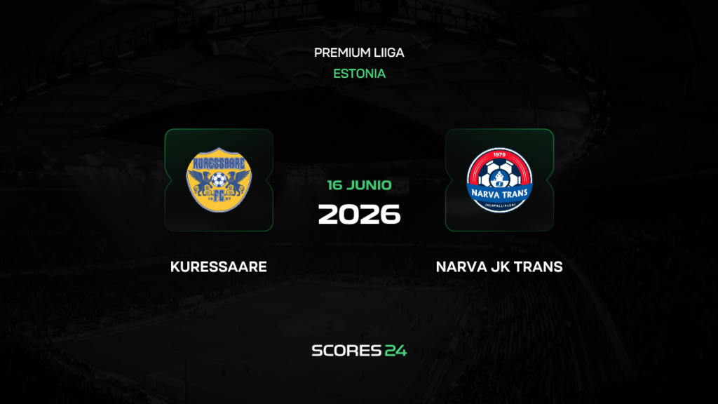 Kuressaare vs Narva Trans | 16 de Junio de 2026 | Liga estonia | 11:00