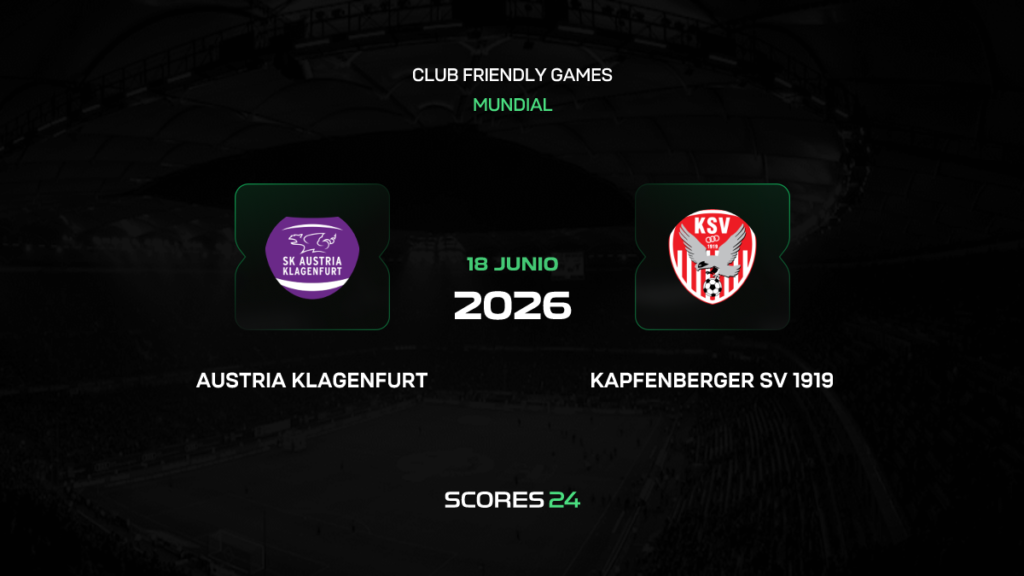 Austria Klagenfurt vs Kapfenberger SV | 18 de Junio de 2026 | Partidos amistosos | 11:30
