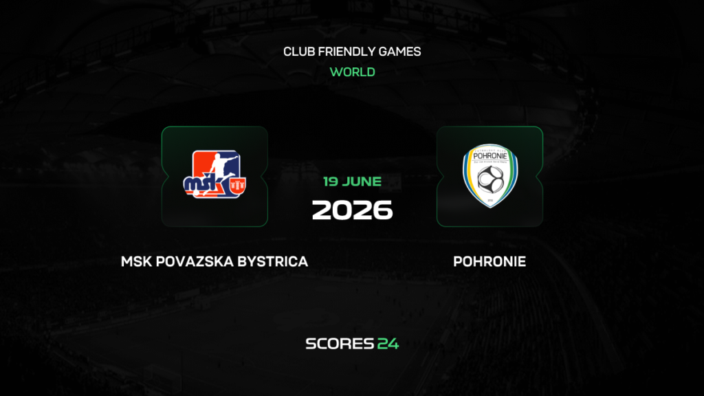 Považská Bystrica vs Pohronie | 19 de Junio de 2026 | Partidos amistosos | 10:00