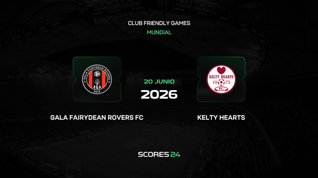 Gala Fairydean Rovers vs Kelty Hearts | 20 de Junio de 2026 | Partidos amistosos | 04:00