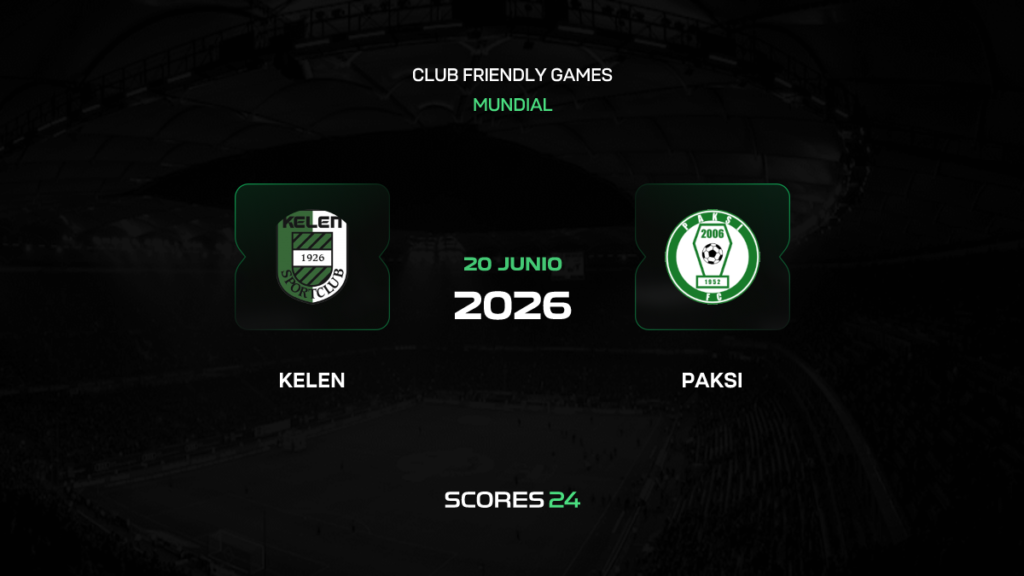 Kelen vs Paksi FC | 20 de Junio de 2026 | Partidos amistosos | 04:00