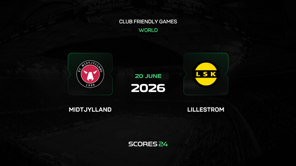 Midtjylland vs Lillestrom SK | 20 de Junio de 2026 | Partidos amistosos | 06:00