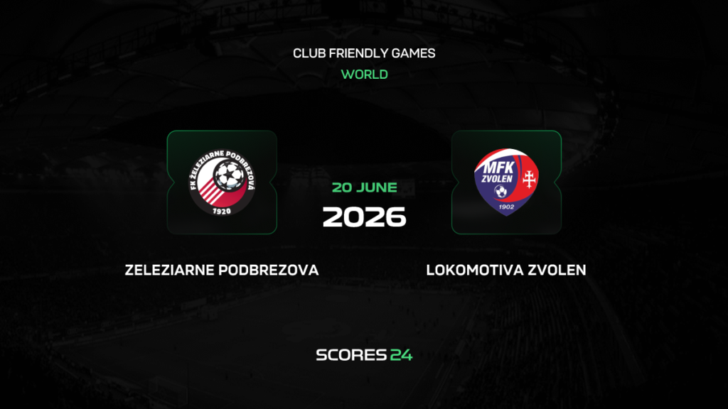 Podbrezová vs Lokomotiva Zvolen | 20 de Junio de 2026 | Partidos amistosos | 03:00