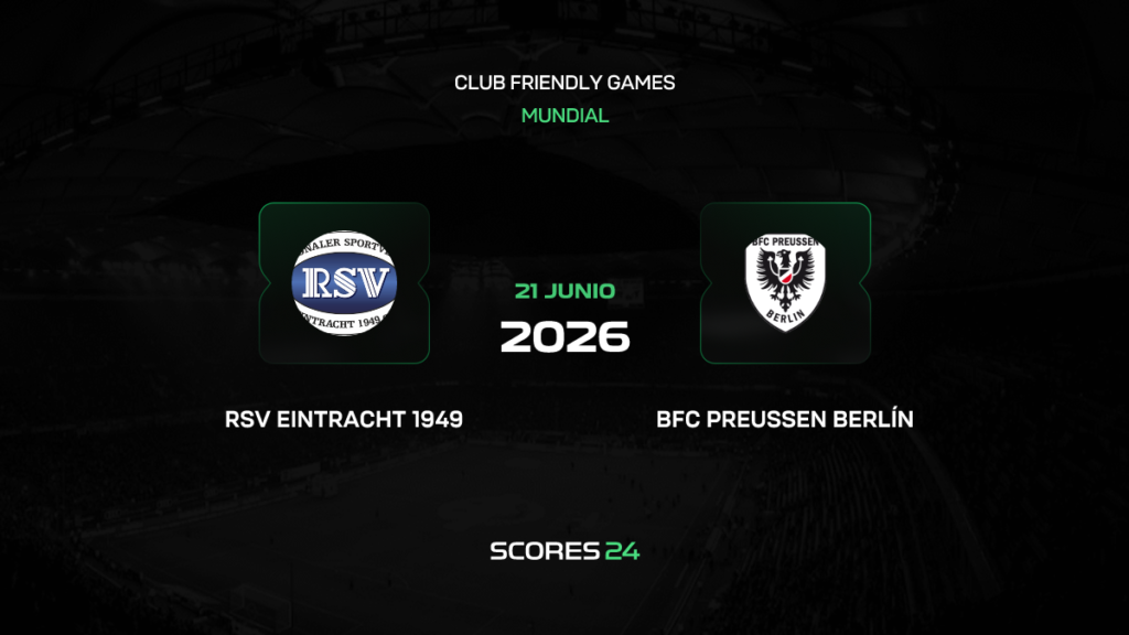 RSV Eintracht vs BFC Preussen | 21 de Junio de 2026 | Partidos amistosos | 08:00