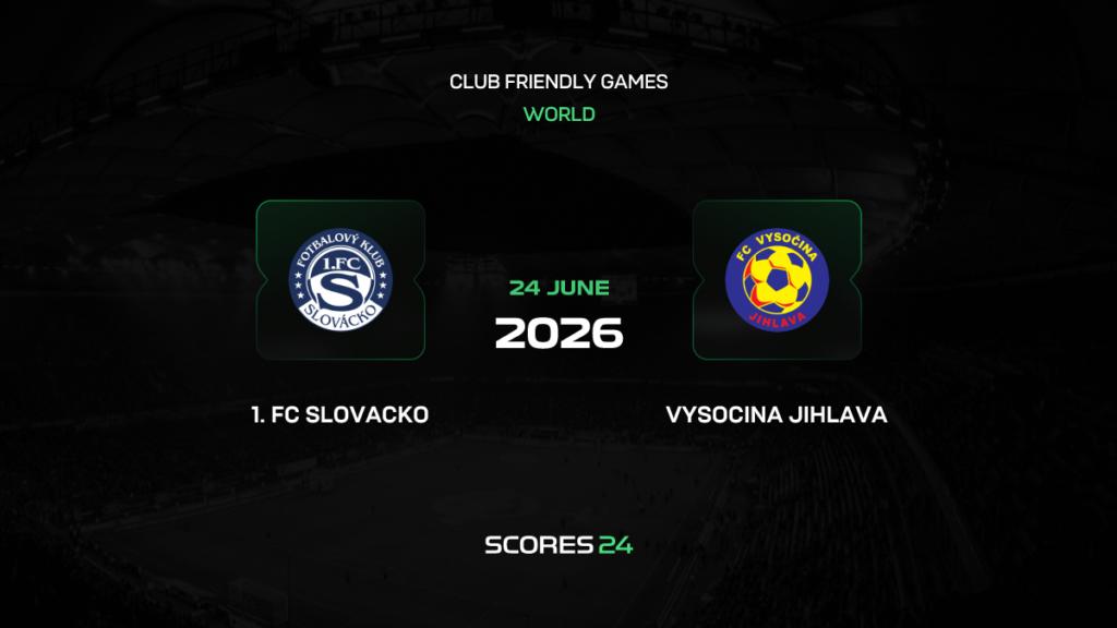 Slovácko vs Vysočina Jihlava | 24 de Junio de 2026 | Partidos amistosos | 05:00