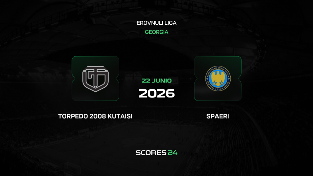 Torpedo Kutaisi vs Spaeri | 22 de Junio de 2026 | Liga georgia | 12:00