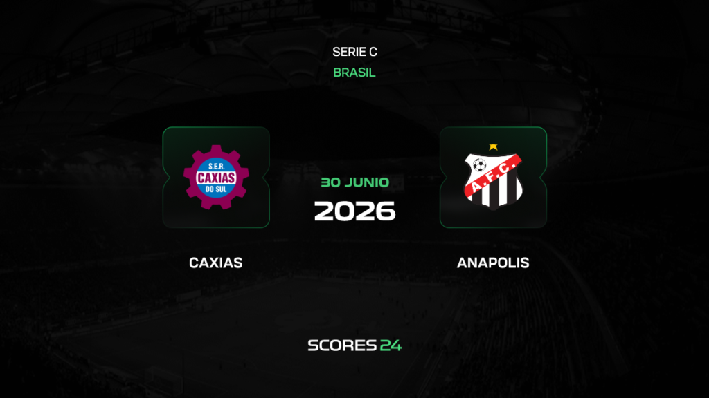 Caxias do Sul vs Anápolis | 30 de Junio de 2026 | Serie c | 17:30