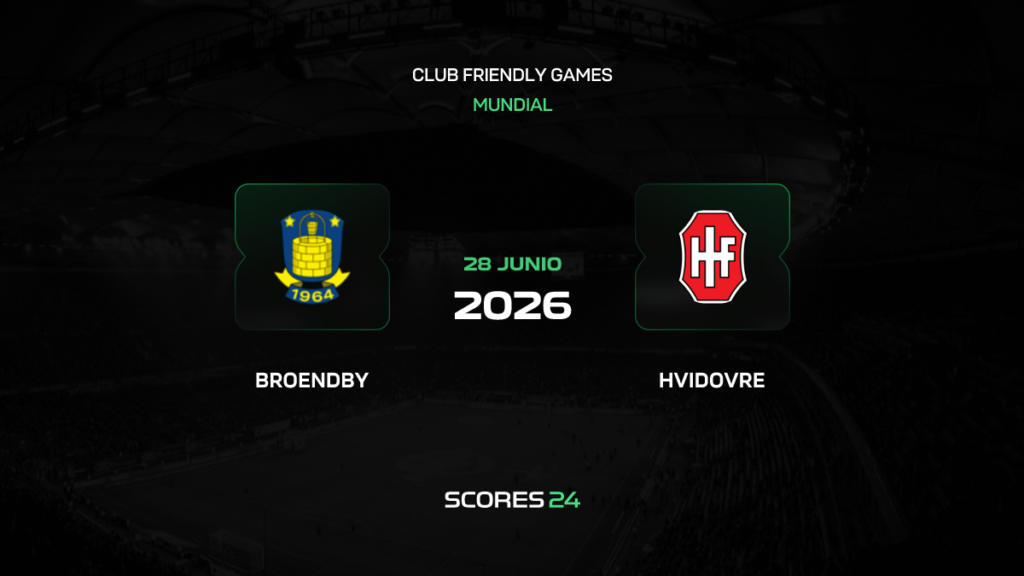 Brøndby IF vs Hvidovre IF | 28 de Junio de 2026 | Partidos amistosos | 06:00