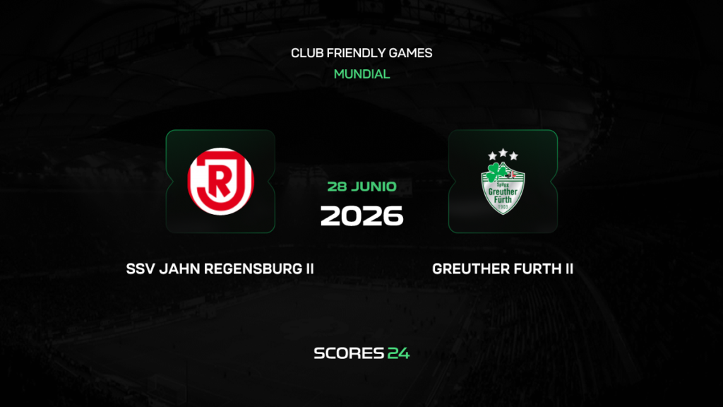 Jahn Regensburg II vs Greuther Fürth II | 28 de Junio de 2026 | Partidos amistosos | 04:00