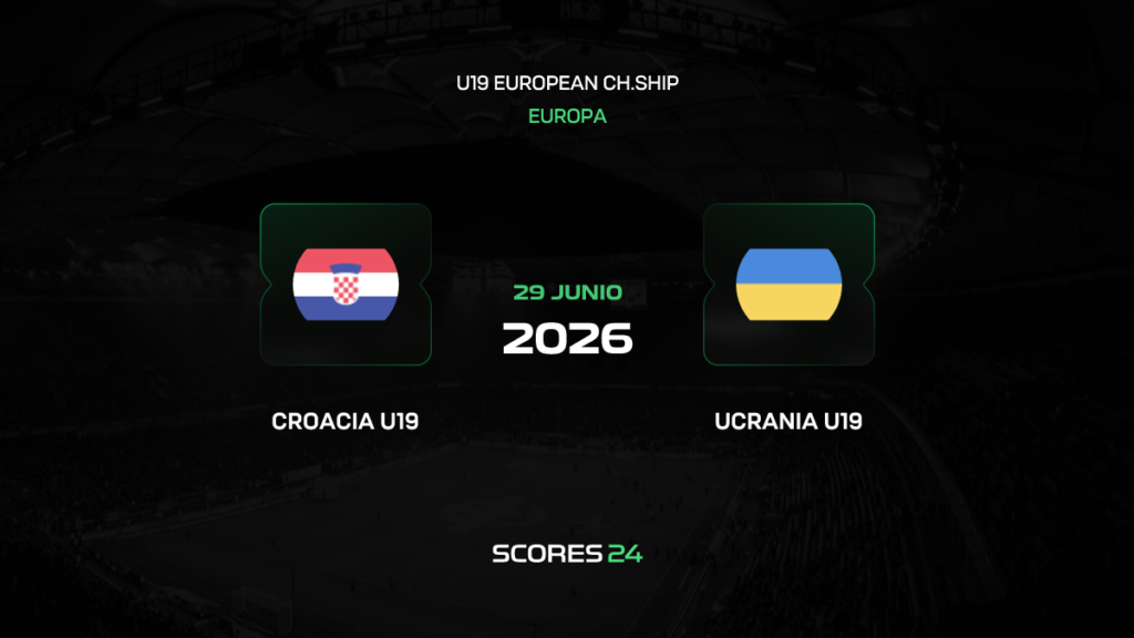 Croacia Sub 19 vs Ucrania Sub 19 | 29 de Junio de 2026 | Europeo u19 | 14:00