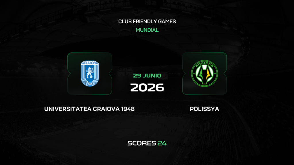 Universitatea Craiova vs Polissya Zhytomyr | 29 de Junio de 2026 | Partidos amistoso | 10:00