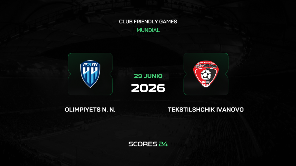 Pari Nizhny Novgorod vs Tekstilshchik | 29 de Junio de 2026 | Partidos amistoso | 07:00