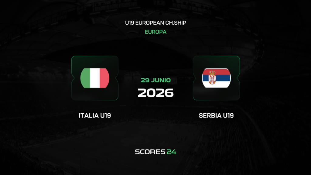 Italia Sub 19 vs Serbia Sub 19 | 29 de Junio de 2026 | Europeo u19 | 10:00