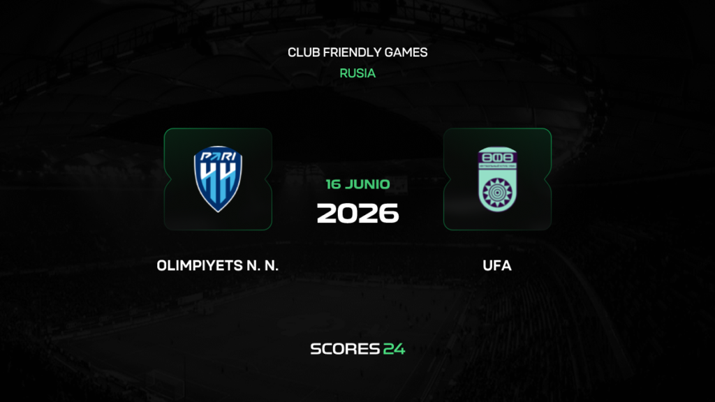 Pari Nizhny Novgorod vs Ufa | 16 de Junio de 2026 | Partidos amistosos | 07:00